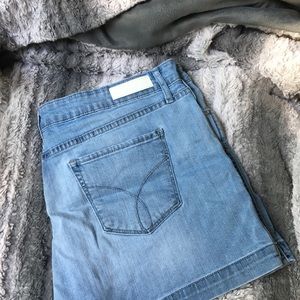 Calvin Klein blue jean shorts
